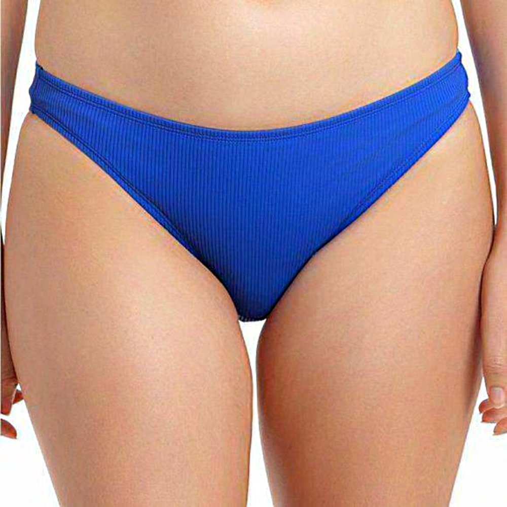 California Waves Ribbed Hipster Bikini‎ Bottom Blue M
